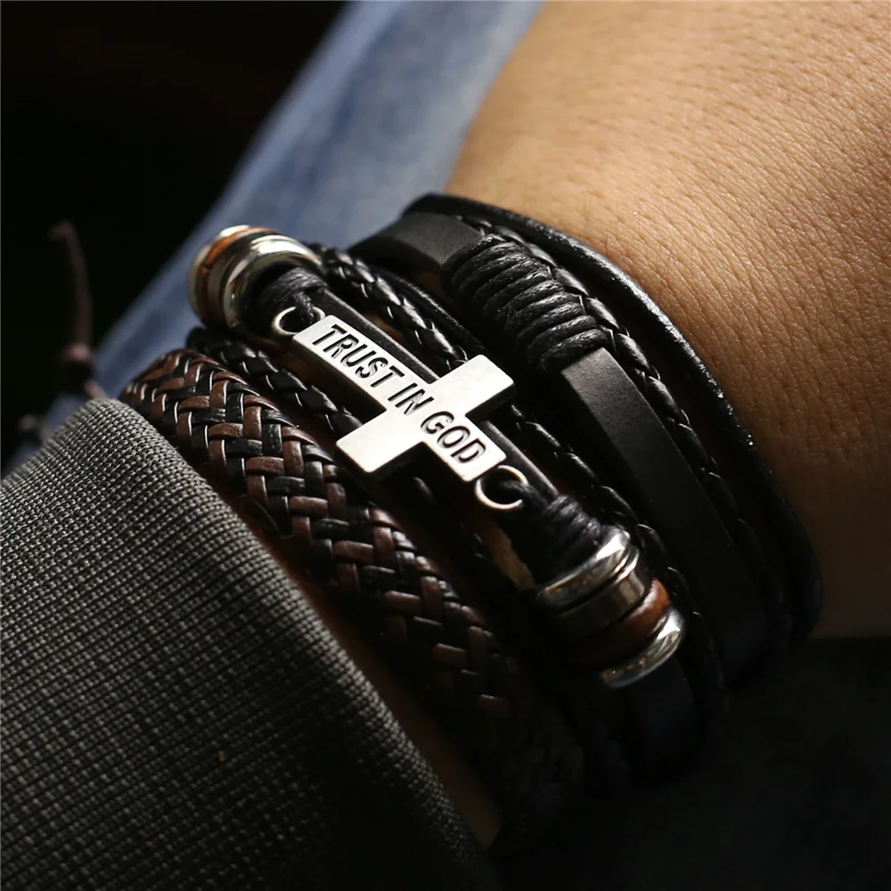 Christian ID Bracelets for Men With Scripture