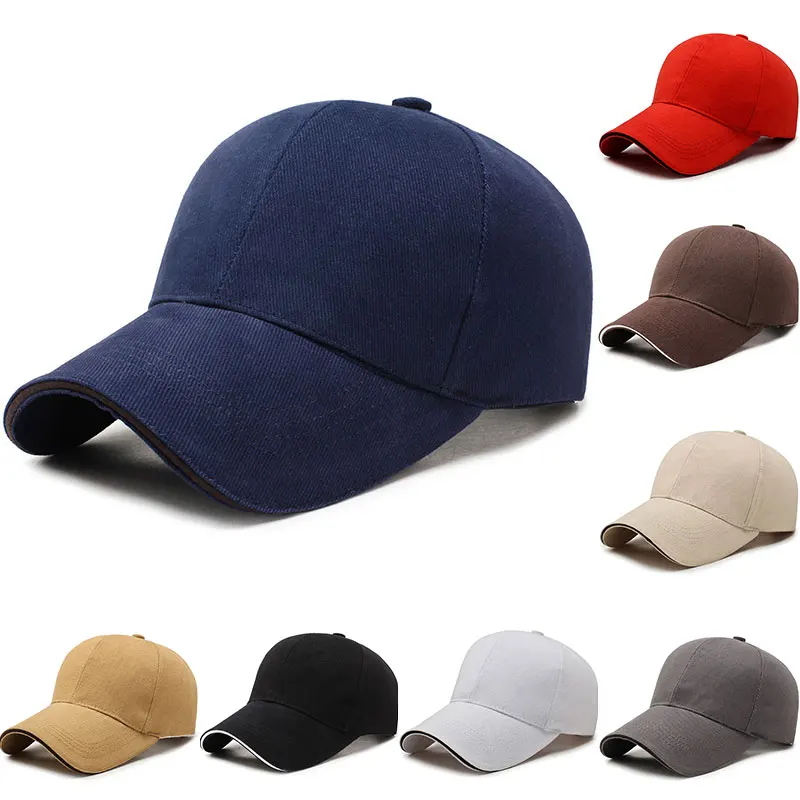 Solid-Color-Baseball-Cap-For-Men-Women-Plain-Sun-Visor-Hat-Outdoor ...