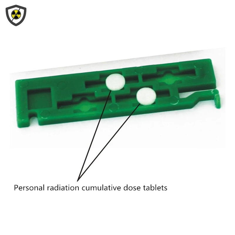 Genuine 2 pieces TLD-400 thermoluminescent personal dosimeters x-ray, gammag-ray radiation detection dose card