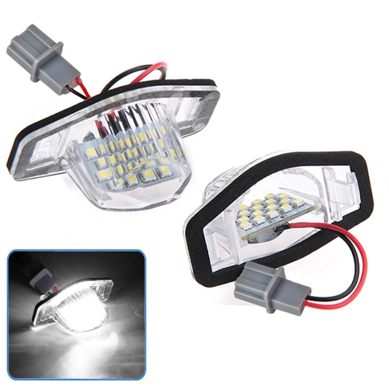 

2x Error Free Led License Plate Light Lamp For Honda Crv Fit Jazz Crosstour Odyssey