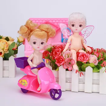 

New Small Doll 3d Eye Thirteen Joints Bjd White Muscle Nude Doll Body Doll Dressing, Hand Training Doll Birthday Gift