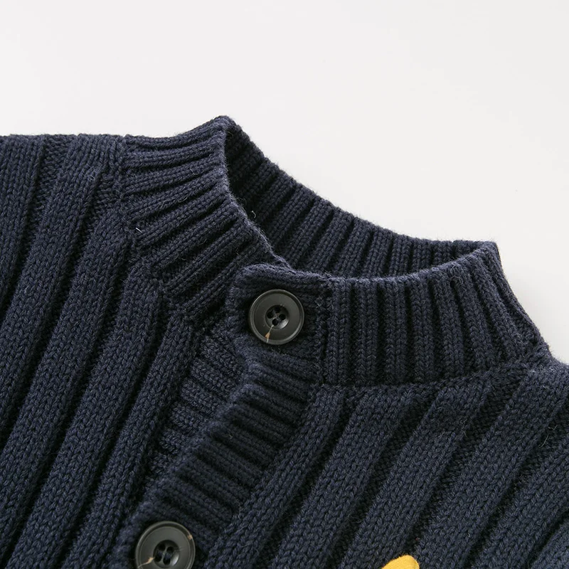 DBJ11006 dave bella/осенний Модный хлопковый кардиган для маленьких мальчиков, Детское пальто для малышей, Детский бутик, вязаный свитер
