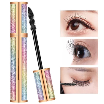 

Fashion Women Makeup Tool 1Pcs 4D Fibre Mascara Eyelash Waterproof Extension Volume Long Lasting Make Up Black Mascara Gift
