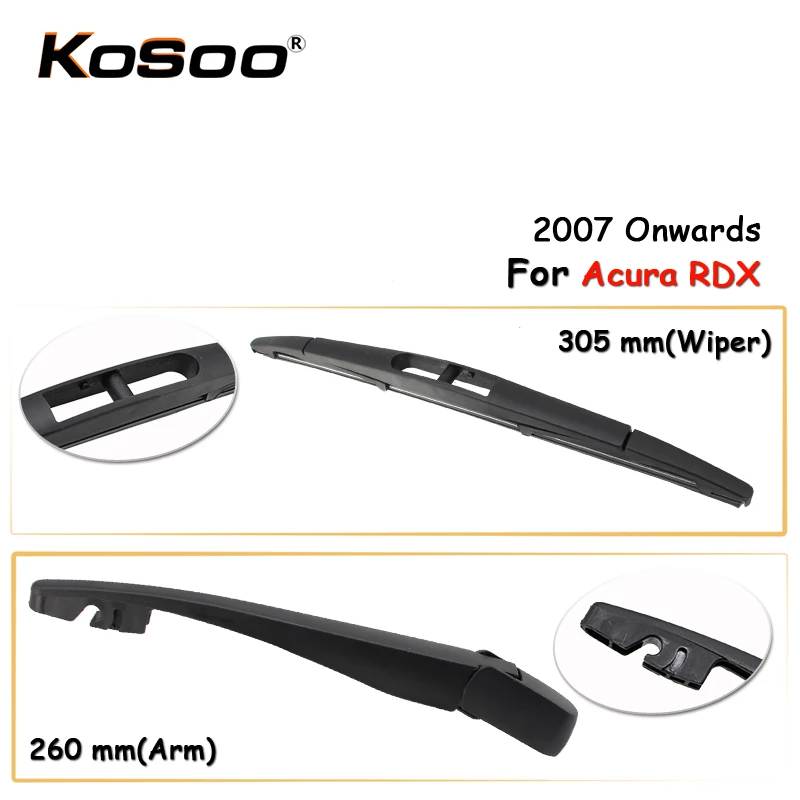 KOSOO Auto Rear Car Wiper Blade For Acura RDX,305mm(2007 Onwards)Rear