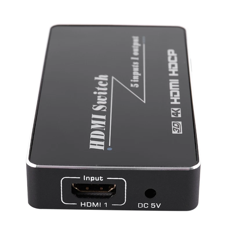 ABHU-4K 60 Гц Hdmi 2,0 коммутатор 5 портов 5 в 1 выход 5X1 1080P Hdmi конвертер видео коммутатор для Hdtv Xbox Hdmi переключатель на Tv-Us Plug