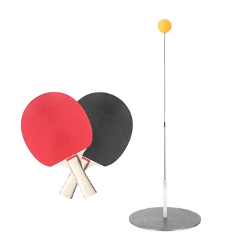 

Elastic Portable 3 Ball 2 Racket Leisure Table Tennis Set Self Training Practice Kid Indoor Play Soft Shaft Outdoor