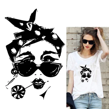 

DIY Fashion Girl Thermal Stickers Printed Friends Cute Girls Heat Transfer Dancing Princess Transfer Fashion Girl Stickers Decor