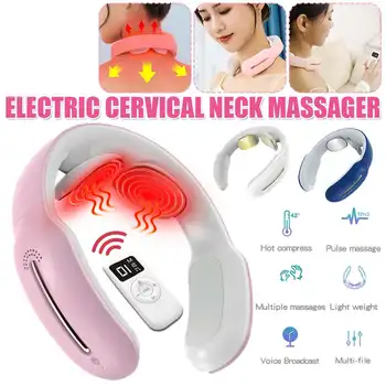 

NEW Smart Electric Neck and Shoulder Massager Pain Relief Tool Health Care Relaxation Cervical Vertebra Physiotherapy Massager