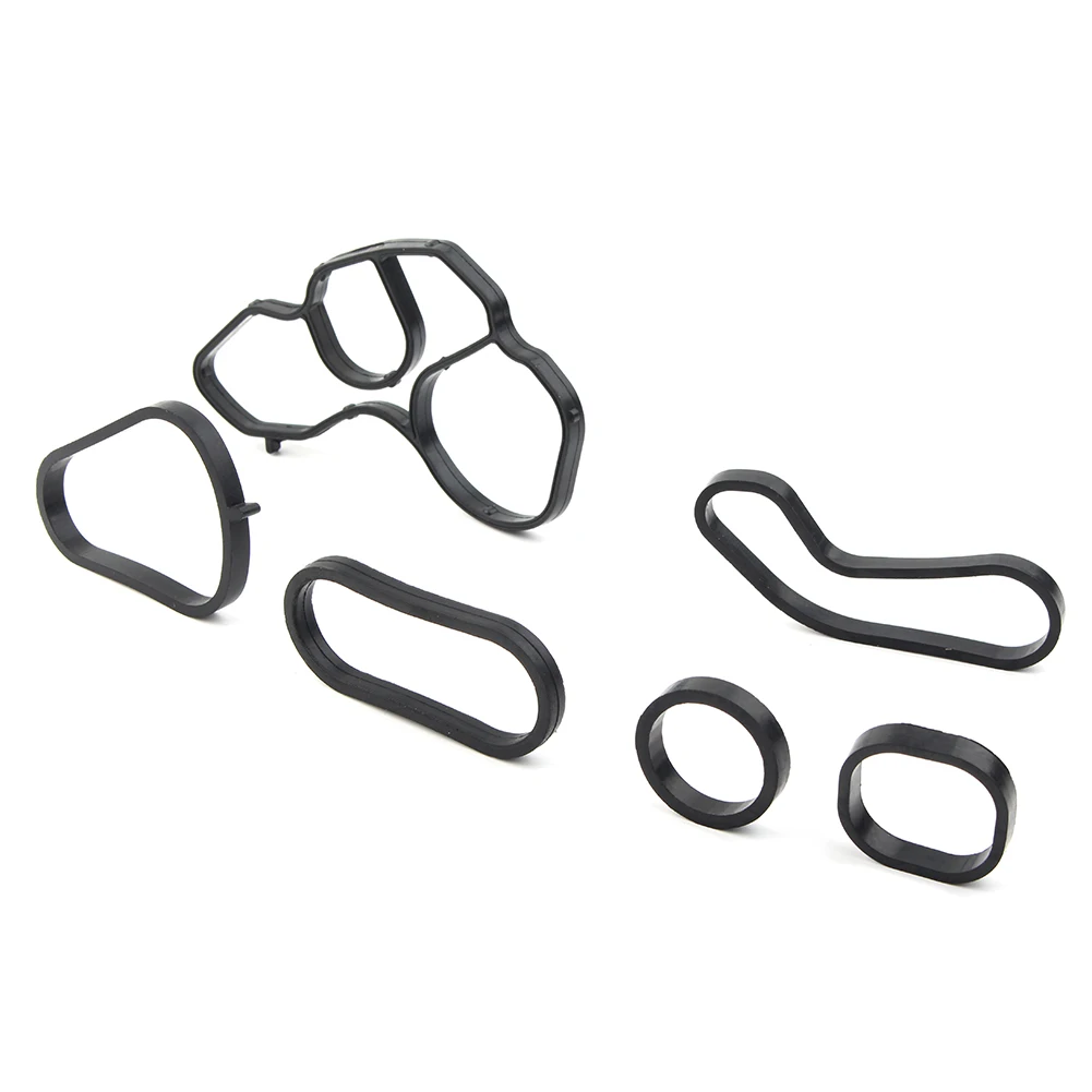 Car Oil Cooler Engine Oil Filter Housing Gasket Kit For BMW MINI Cooper S N14 N18 R56 R57 R58 R59 R60 R61 07-16 solenoid gasket kit timing case cover gasket