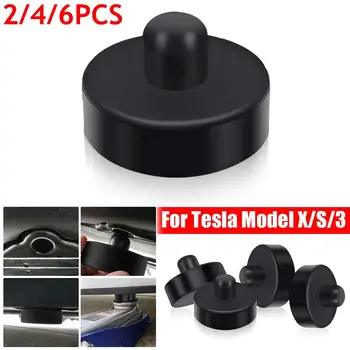 

2/4/6Pcs Black Rubber Jack Lift Point Pad Adapter Jack Pad Tool Chassis Jack Car Styling Accessories For Tesla Model X/S/3