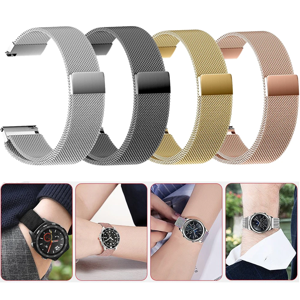 Ремешок для часов Samsung Gear sport S2 S3 классический ремешок huami amazfit gtr bip huawei GT 2 42 46 мм galaxy