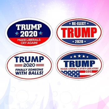 

4PCS US Presidential Election Trump Creative Funny Practical Refrigerator Magnet for Office