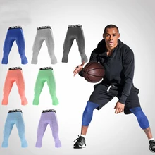 Мужские штаны для йоги, эластичные леггинсы для фитнеса, спортивные Леггинсы для тренировок, пробежек, сетчатые Лоскутные мужские брюки для бега, баскетбольные джеггинсы