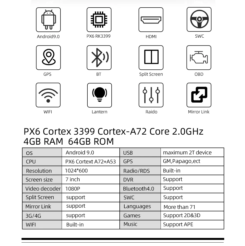 PX6 2din Android 9,0 автомобильный dvd-плеер для SUZUKI SWIFT 2011- автомобильный dvd gps навигационная система радио мультимедиа головное устройство стерео