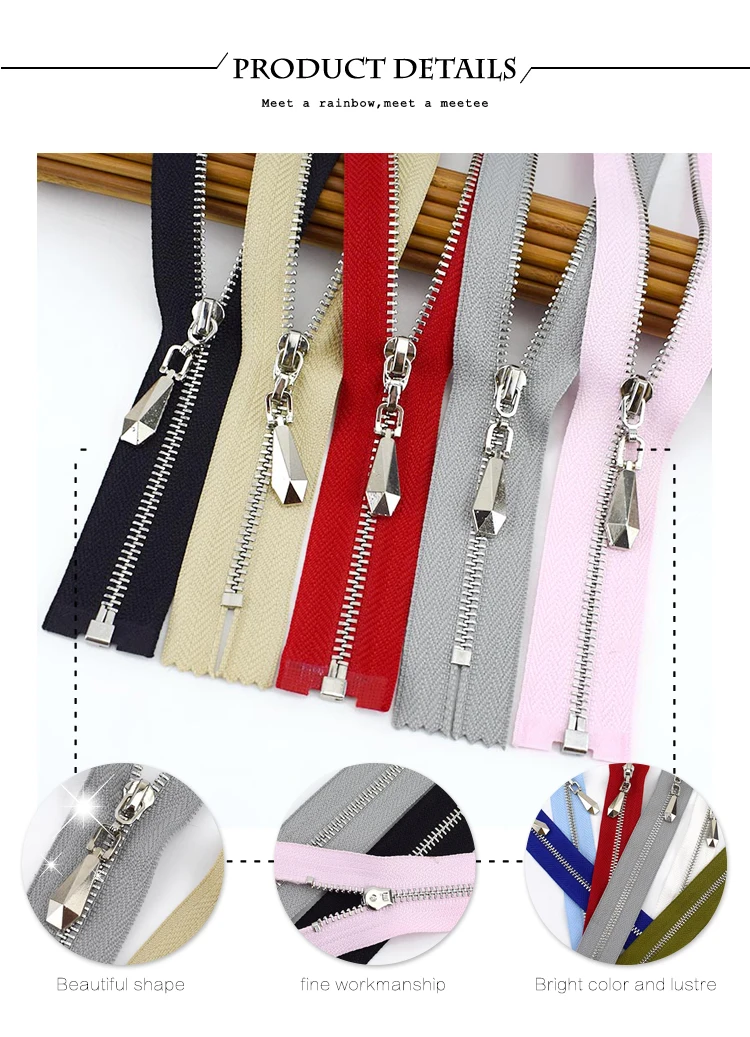 Meetee 2 шт 20 см закрытые 40/70 см открывающиеся 3# Металлические молнии с автоматическим замком на молнии Декор на молнии DIY сумки одежда обувь Швейные аксессуары