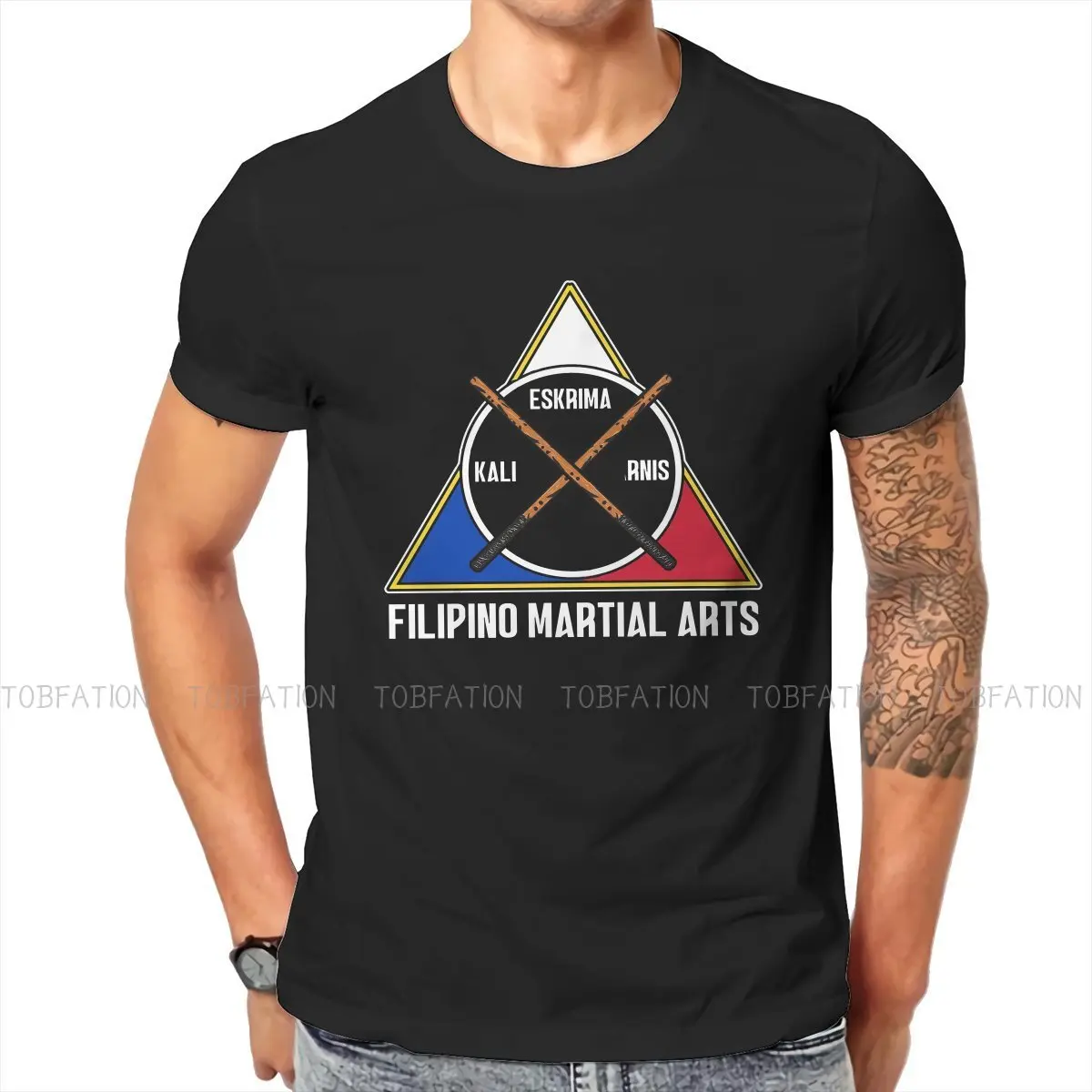 martial arts Eskrima training stick fighting Men's Premium T-Shirt