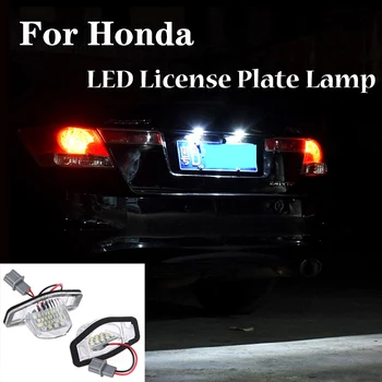 

2Pcs Led License Number Plate Light Warning lamp For Honda Crosstour CR-V FR-V Edix HR-V Insight Fit Jazz Odyssey Stream