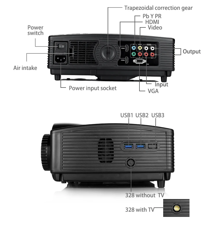 Android WiFi Bluetooth 1920*1080P LED HD Projector SV-328 1080P office Home Theater Multimedia Video Game Proyector Beamer