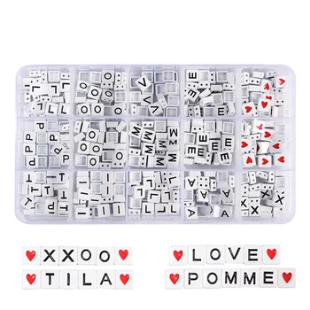 

300pcs/box VESCO Girl Hematite Beads Kit Bohemia Rainbow Tile Bracelet Accessories Beads for Jewelry Making Women Bracelet