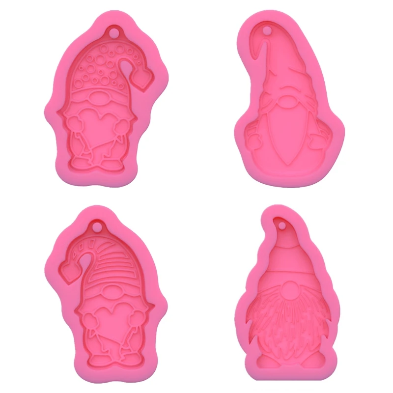 Dwarf Doll Shaped Keychain Epoxy Resin Mold Key Chain Pendants Silicone Mould DIY Crafts Decorations Casting Tools | Украшения и