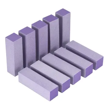 

2020 Hot Manicure Polishing Block Buffer Buffing Sanding Files Block Purple Acrylic Nail Art Tips Manicure Tool Dropshipping