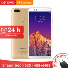 Глобальный Встроенная память lenovo S5 K520 4 GB 64 GB Snapdragon 625 Octa core 13MP двойная задняя камера 16MP Передняя камера Face ID смартфон 4 K