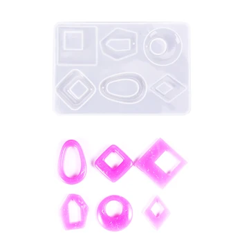 

1PC Vintage Resin Earrings Epoxy Pendant DIY Tool Silicone Mold Craft Jewelry Making