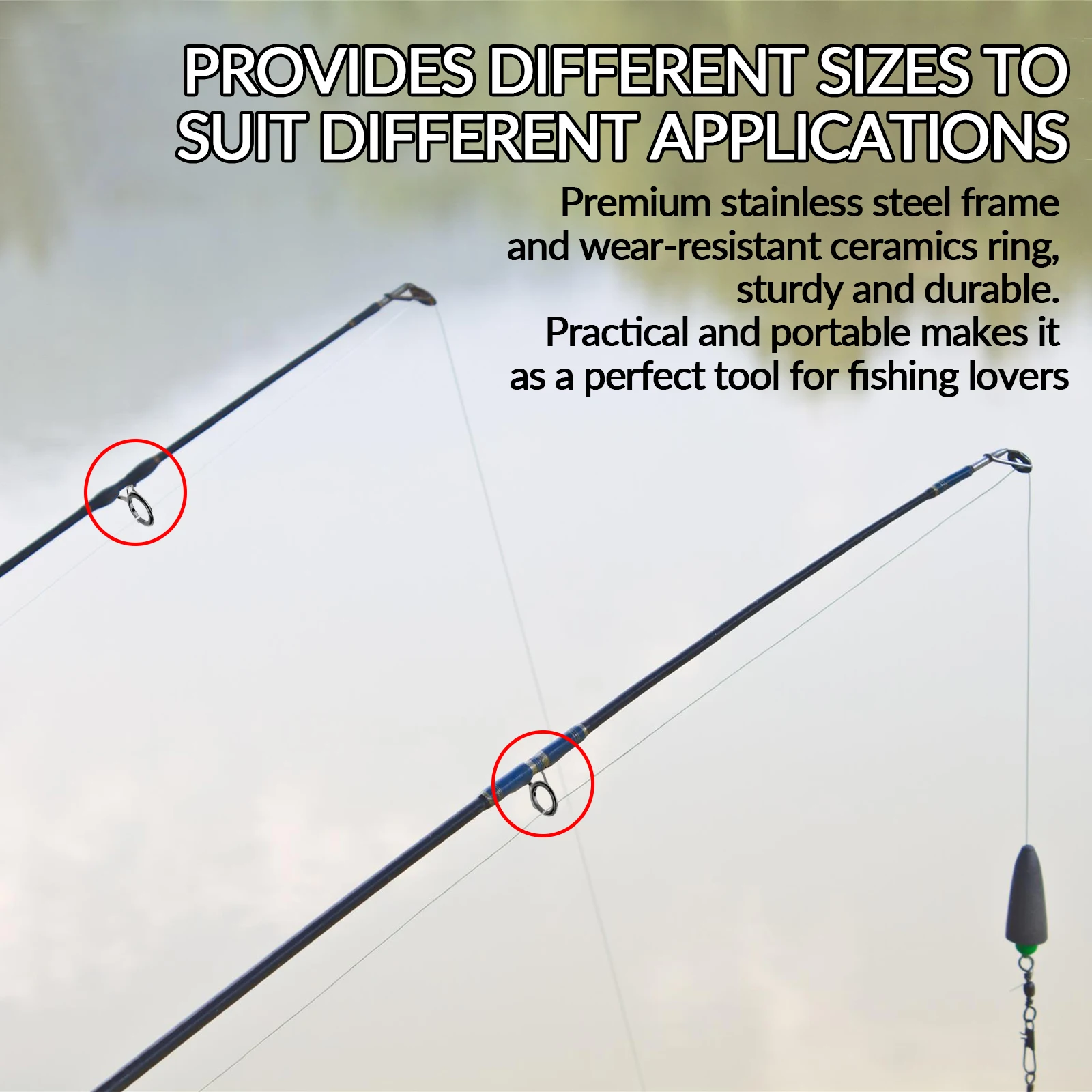 ダイニング プレッソ64ML-F ガイドスレッド巻き直し！ 7 個釣竿ガイド