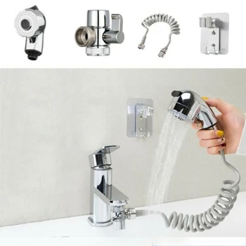 

1 Set Bathroom Rainfull Shower Faucet Set Bathroom Faucet Sprayer Sprinkler+Base+Hose+Valve Set Hand Basin Sink Bath