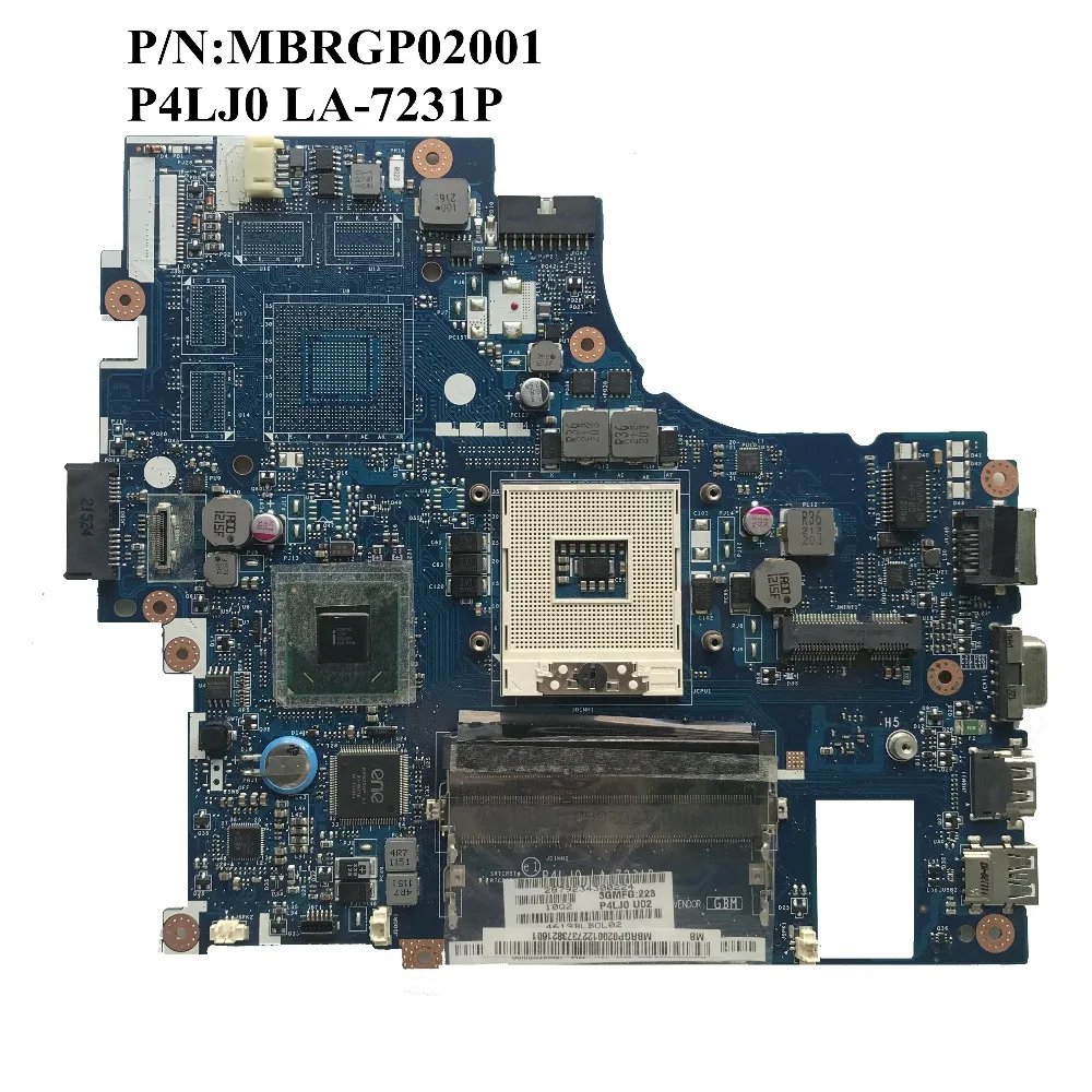 

Excellent For ACER 4830 4830T Laptop motherboard DDR3 HM65 MBRGP02001 P4LJ0 LA-7231P 100% working