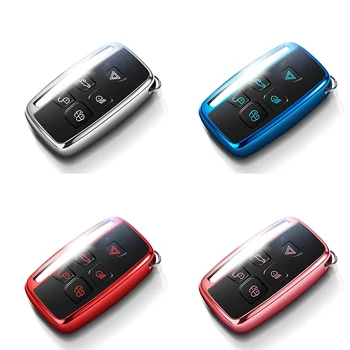 

TPU soft car key case Protective full cover for Land Rover A9 Range Rover Sport 4Evoque Freelander 2 Discovery for Jaguar XE XJ