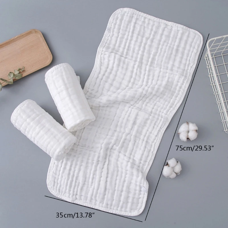 Baby Cotton Long Square Towel Gauze Bath Towel Newborn Feeding Burp Cloth