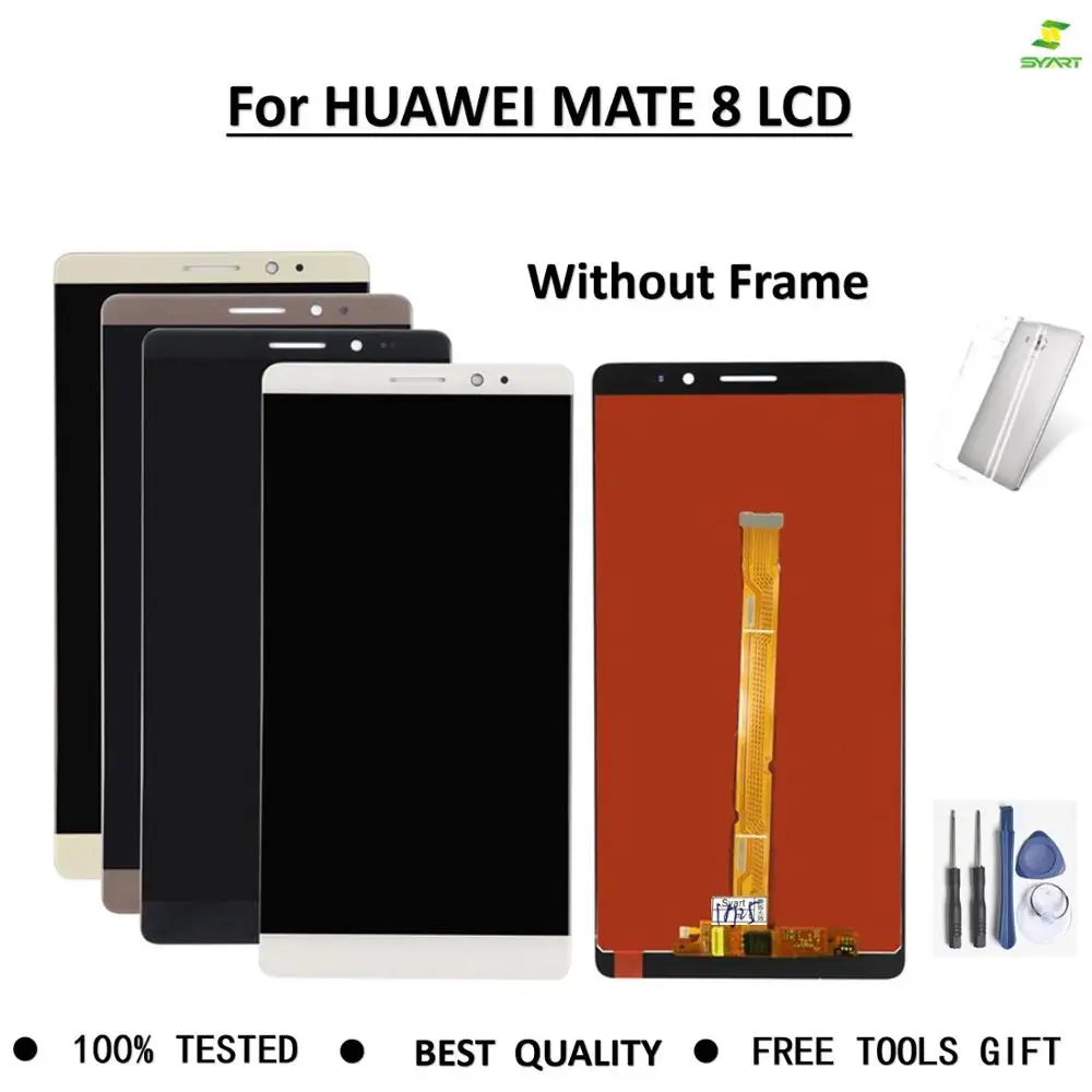 Замена дисплея дигитайзер для huawei mate 8 ЖК-экран Рамка Дисплей сенсорный полная сборка для huawei mate 8 экран+ инструмент