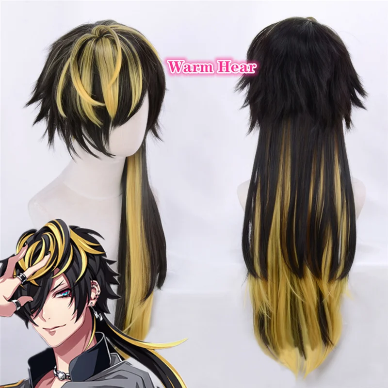 

DRB Jyushi Aimono Cosplay Division Rap Battle Cosplay Hypnosis Mic Cosplay Wig Anime Cosplay Heat Resistant Hair Wig + a wig cap