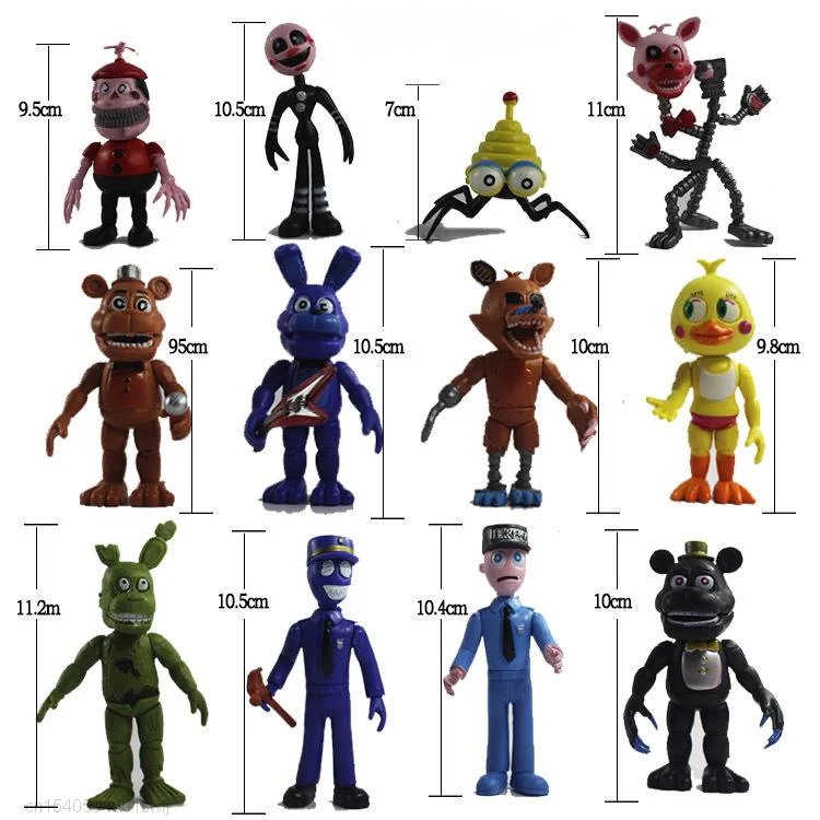 New 12pcs/Set Five Nights At Freddy's Action Figure Toys FNAF