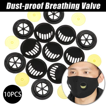 

10Pcs/Bag Round Shape Dust-proof Breathing Valve Air Valve Filter Or Adjustable Nose Bridge Clips DIY Mask Replacement Parts