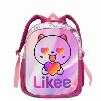 

"LIKEE 1 (Like Video)" Bag for Kids 3D Russia Type 14 Inch Singers Zipper Kindergarten Backpack School Bags for Teenage Girls
