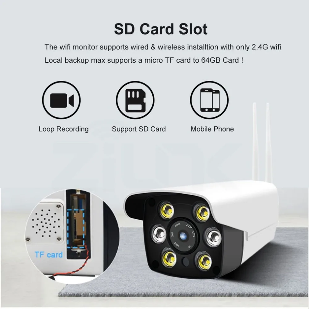 Full HD 2MP 1080P Водонепроницаемая WiFi ip-камера наблюдения наружная камера безопасности ночного видения CCTV Камера
