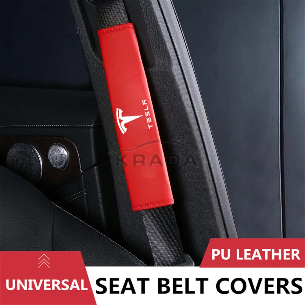 2 шт. накладки на автомобильный ремень безопасности Tesla Model 3 модель S X наплечный