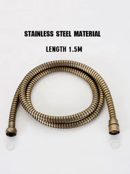 Antique Style Shower Hose Stainless Steel Explosion-Proof Metal Threaded Pipe Shower Accessories Copper