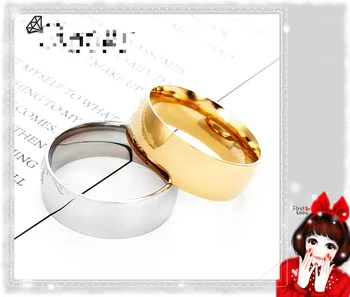 

High-End Actual Stainless Steel Ornament Couples Titanium Steel Ring outside Arc of Light Scale Stainless Steel 2020