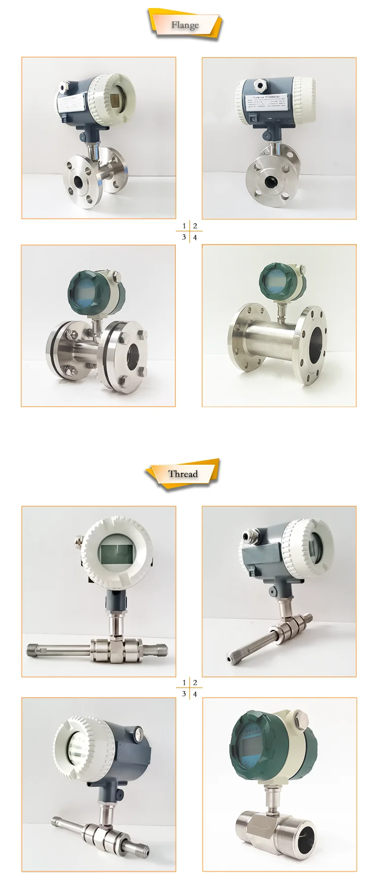 wide range high viscosity turbine flow meter sensor fuel oil flow meter