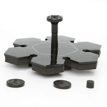 

Snowflake Shape Miniature Floating Solar Fountain Pond Monocrystalline Panel