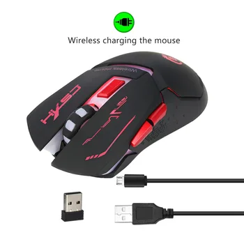 

2400dpi Wireless Charging Mouse USB Charging Colorful Game Mouse Wholesale Computer Peripherals Bluetooth Mouse Gaming Mouse