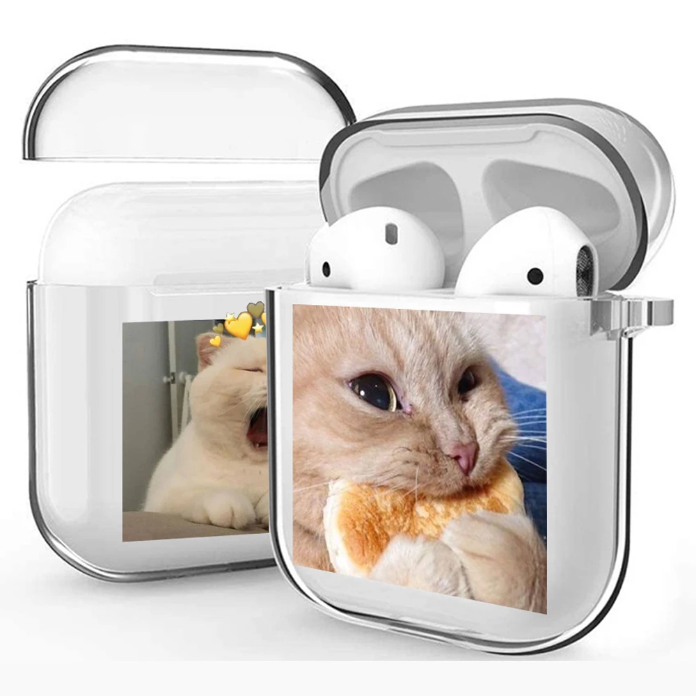 Новейший мягкий чехол с милым котом из мультфильма для Apple Airpods 1 2 наушников ТПУ