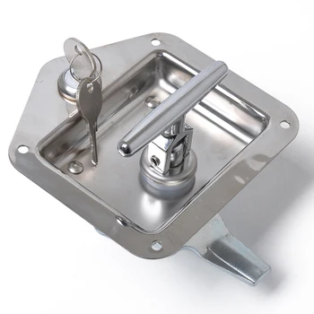 

T Handle Truck Folding Caravan Canopy Motor Homes Stainless Steel Trailer Durable Tool Box Lock Rustproof Flush Mount