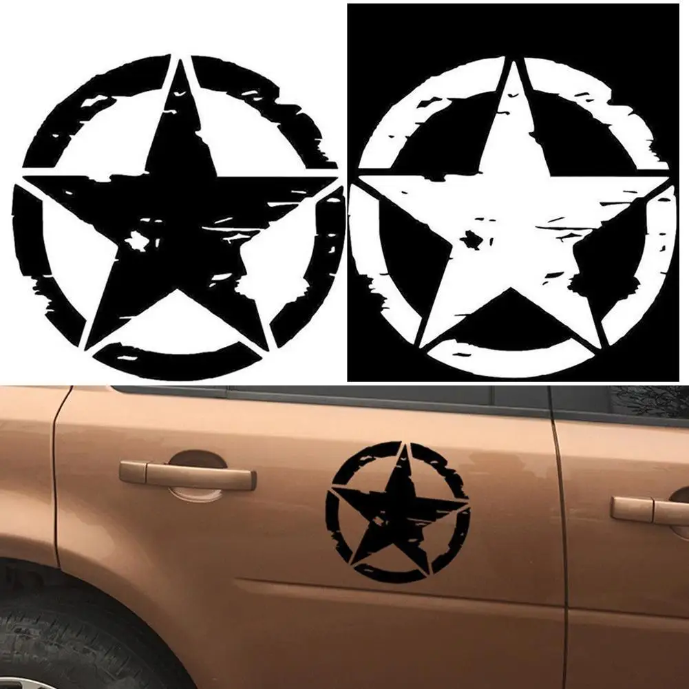 Five-Pointed Star Car Sticker Car Styling Stickers Decal Personality For  Jeep Accessories Focus 2 Waterproof Vinyl H8Z4 - Aliexpress