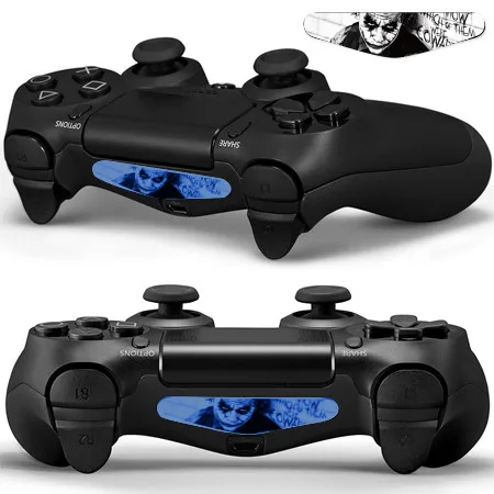 1 пара модный светодиодный свет наклейки для кафе для Playstation 4 Dualshock светодиодный световая наклейка PS4 контроллер геймпад красочная крышка кожи - Цвет: YSLED0528-2pcs