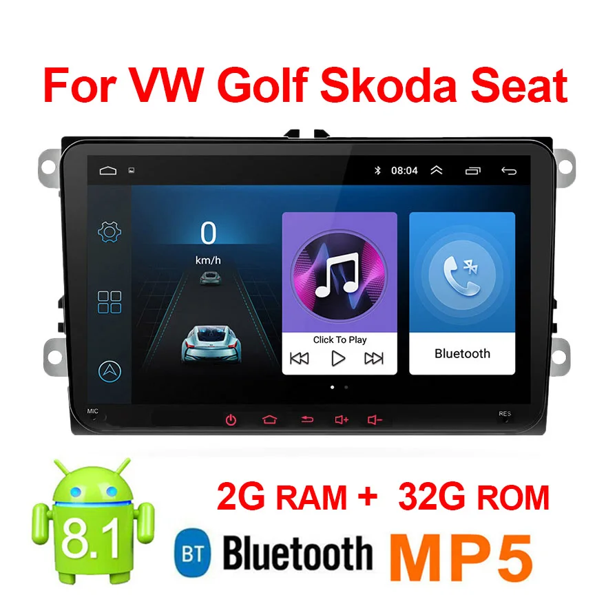 Автомагнитола 2 Din на Android 9 1 мультимедийный плеер с GPS стерео для Volkswagen Skoda Seat Octavia