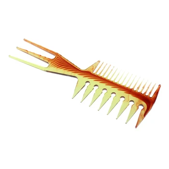

1 Piece Smooth Hair Salon Afro Hair Lifting Pick Brush Comb,Hairdresser Hair Styling Comb Braid Tool(Brown)